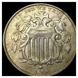 1869 Shield Nickel CLOSELY UNCIRCULATED