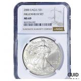 2000 Silver Eagle NGC MS69 Millenium Set
