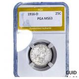 1916-D Barber Quarter PGA MS63