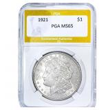 1921 Morgan Silver Dollar PGA MS65