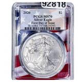 2020 Silver Eagle PCGS MS70