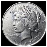 1927 Silver Peace Dollar CHOICE AU