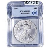 1999 Silver Eagle IGG MS69