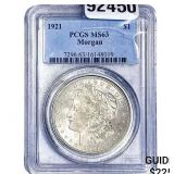 1921 Morgan Silver Dollar PCGS MS63
