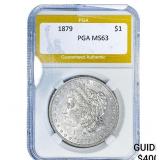 1879 Morgan Silver Dollar PGA MS63
