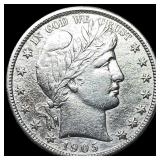 1905-S Silver Barber Half Dollar HIGH GRADE