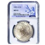 1901-O Morgan Silver Dollar NGC MS61