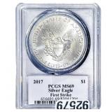 2017 Silver Eagle PCGS MS69 Trump