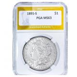 1891-S Morgan Silver Dollar PGA MS63