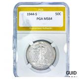 1944-S Walking Liberty Half Dollar PGA MS64