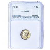 1939 Mercury Silver Dime PGA MS66 FB