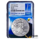 2020 Silver Eagle NGC MS70
