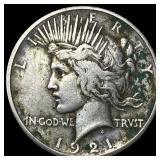 1921 Silver Peace Dollar LIGHTLY CIRCULATED