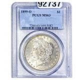 1889-O Morgan Silver Dollar PCGS MS63