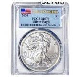 2020 Silver Eagle PCGS MS70