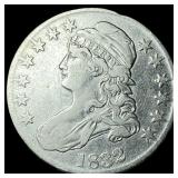 1832 Capped Bust Half Dollar NEARLY  UNCIRCULATED