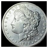 1904 Silver Morgan Dollar CLOSELY  UNCIRCULATED