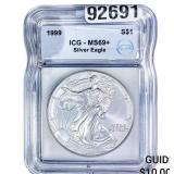 1999 Silver Eagle ICG MS69+