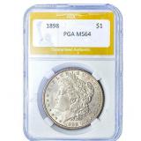 1898 Morgan Silver Dollar PGA MS64