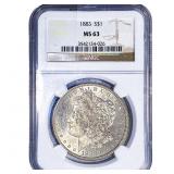1883 Morgan Silver Dollar NGC MS63