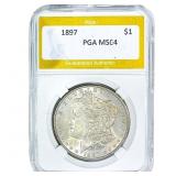 1897 Morgan Silver Dollar PGA MS64