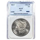 1885-O Morgan Silver Dollar NNC MS64 DMPL