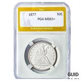 1877 Seated Liberty Half Dollar PGA MS63+