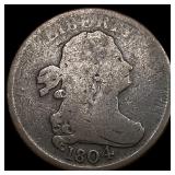1804 Copper Half Cent NICELY CIRCULATED