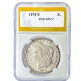 1879-O Morgan Silver Dollar PGA MS63