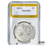 1891 Morgan Silver Dollar PGA MS63