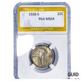 1928-S Standing Liberty Quarter PGA MS64