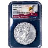 2017 Silver Eagle NGC MS70