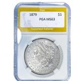 1879 Morgan Silver Dollar PGA MS63