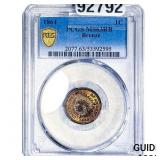 1864 Indian Head Cent PCGS MS63 RB Bronze
