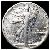 1916 Walking Liberty Half Dollar NEARLY UNCIRCULAT
