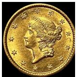 1853-C Gold $1 Liberty Head UNCIRCULATED