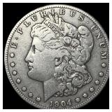 1904-S Silver Morgan Dollar NEARLY UNCIRCULATED