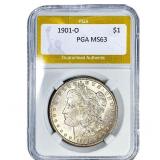 1901-O Morgan Silver Dollar PGA MS63
