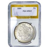 1886 Morgan Silver Dollar PGA MS63