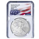 2022-W Silver Eagle NGC MS69 Burnished