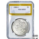 1900-S Morgan Silver Dollar PGA MS63