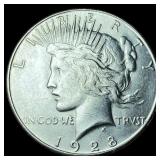 1928-S Silver Peace Dollar CLOSELY  UNCIRCULATED