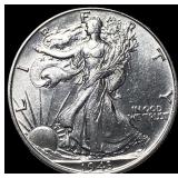 1943 Silver Walking Liberty Half Dollar GEM BU