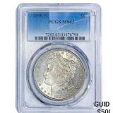 1890-S Morgan Silver Dollar PCGS MS63