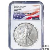 2022-W Silver Eagle NGC MS69 Burnished
