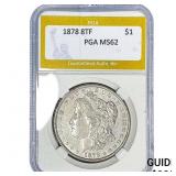 1878 8TF Morgan Silver Dollar PGA MS62