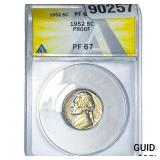 1952 Jefferson Nickel ANACS PF67 PROOF