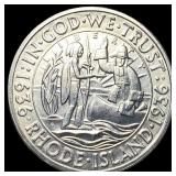1936-S Rhode Island Silver Half Dollar UNCIRCULATE