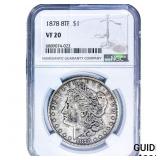 1878 8TF Morgan Silver Dollar NGC VF20