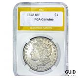 1878 8TF Morgan Silver Dollar PGA G